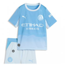Fußballtrikots Manchester City Kinder Heim Trikotsatz 2026-2027